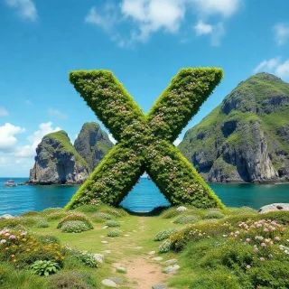 Easter island — letter X
