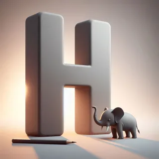 Elephant 2 — letter H