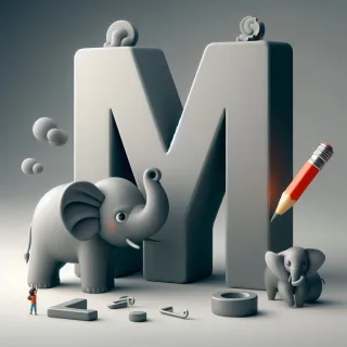 Elephant 2 — letter M