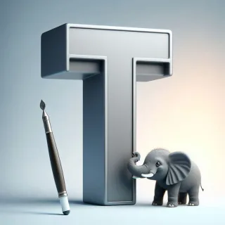 Elephant 2 — letter T