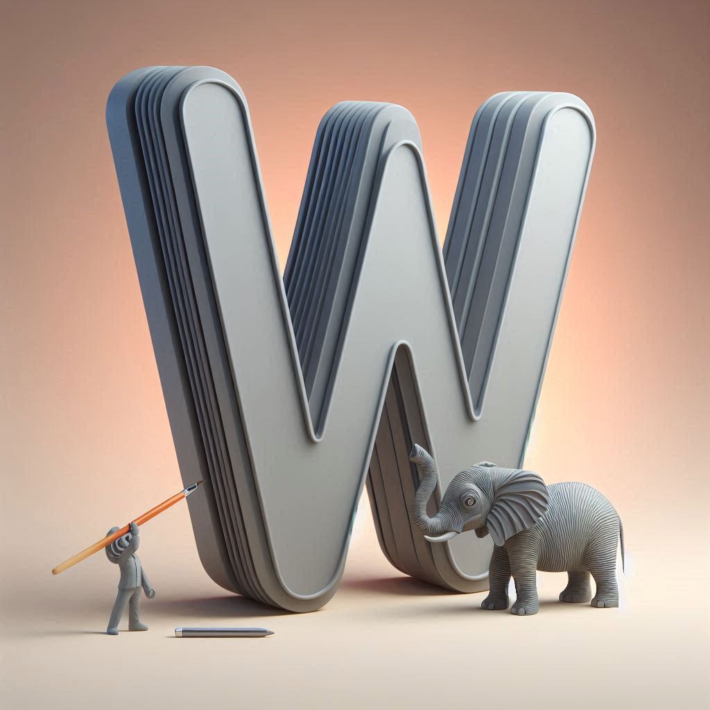 Elephant 2 — letter W