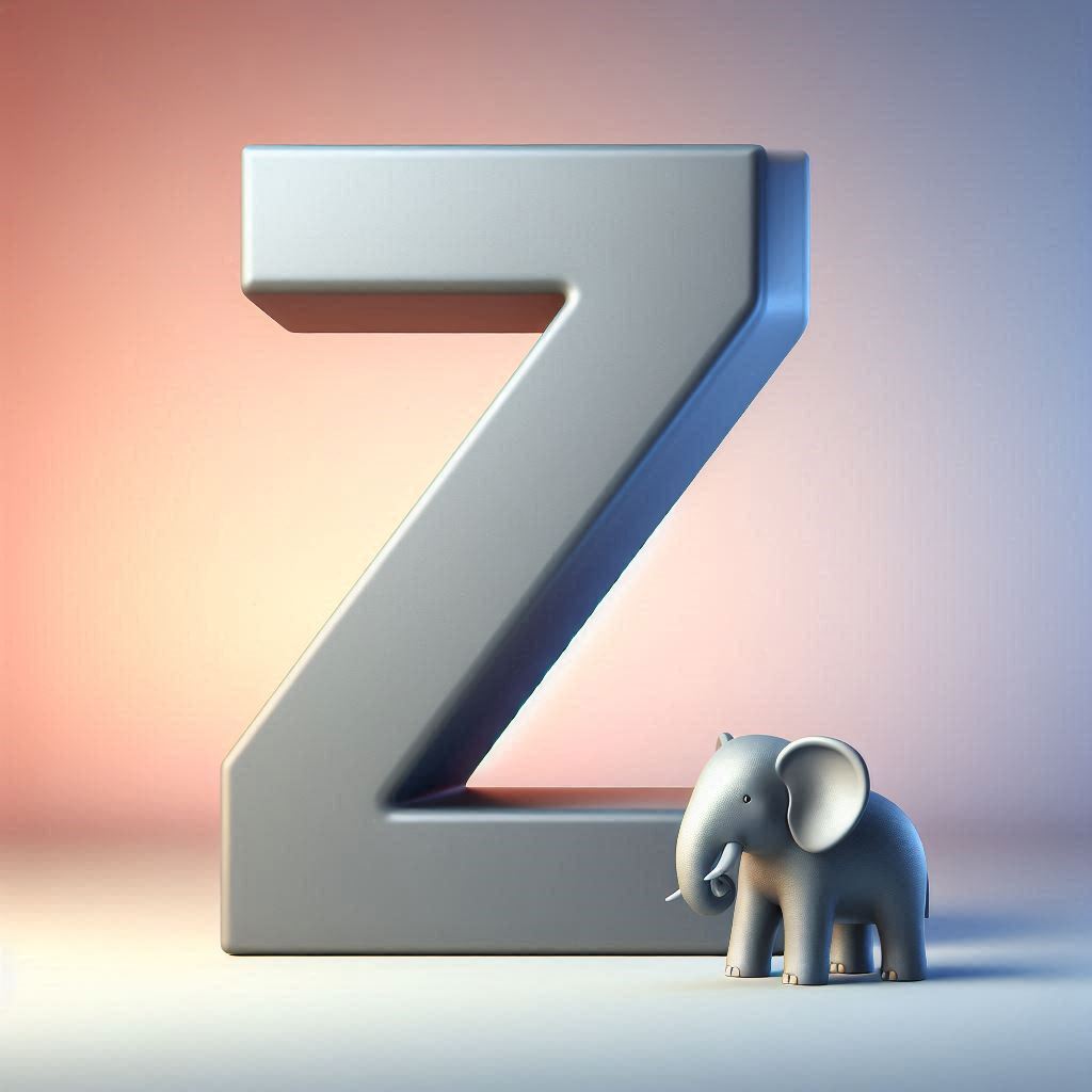 Elephant 2 — letter Z (variant 2)