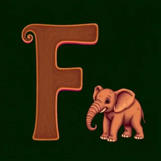 Elephant — letter F