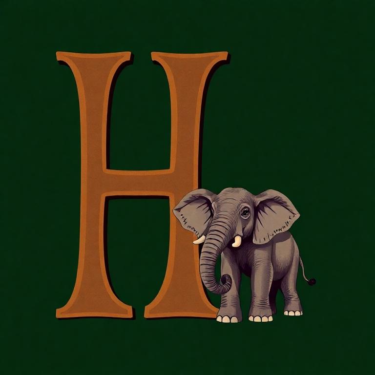 Elephant — letter H