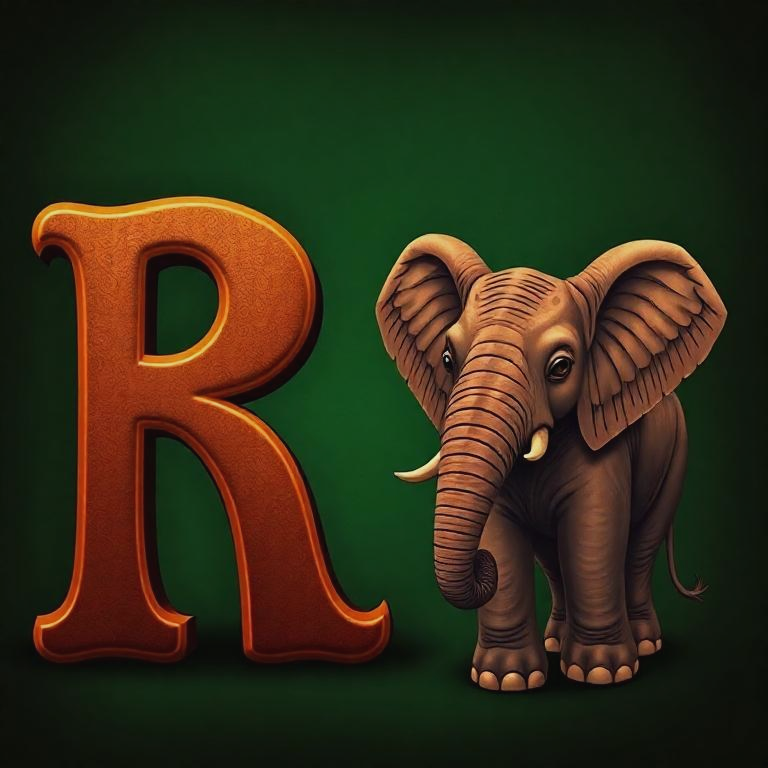 Elephant — letter R