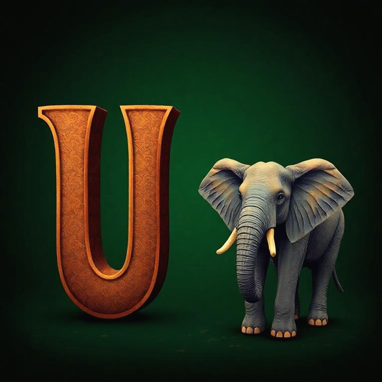 Elephant — letter U