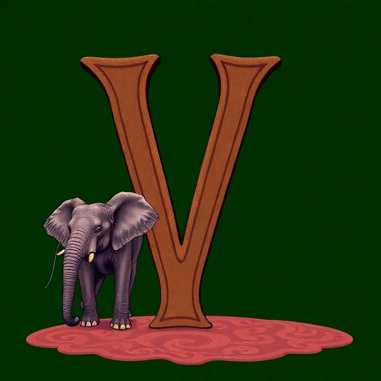 Elephant — letter V