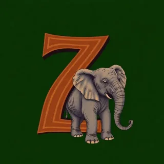 Elephant — letter Z