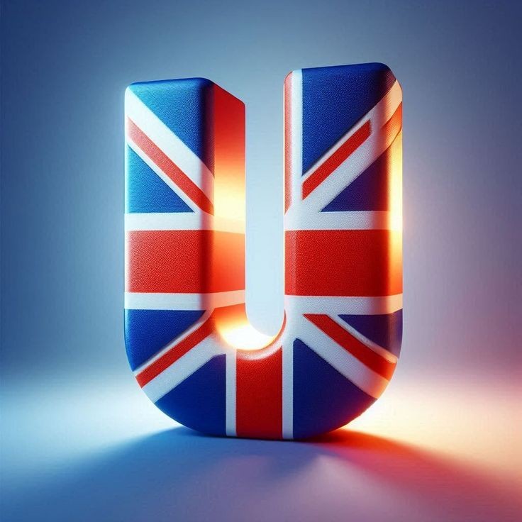 English flag — letter U