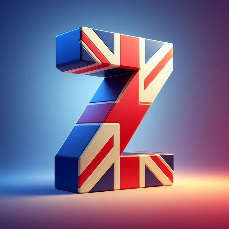 English flag — letter Z