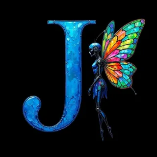 Fairy robot 2 — letter J