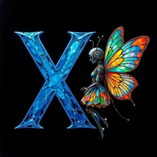 Fairy robot 2 — letter X