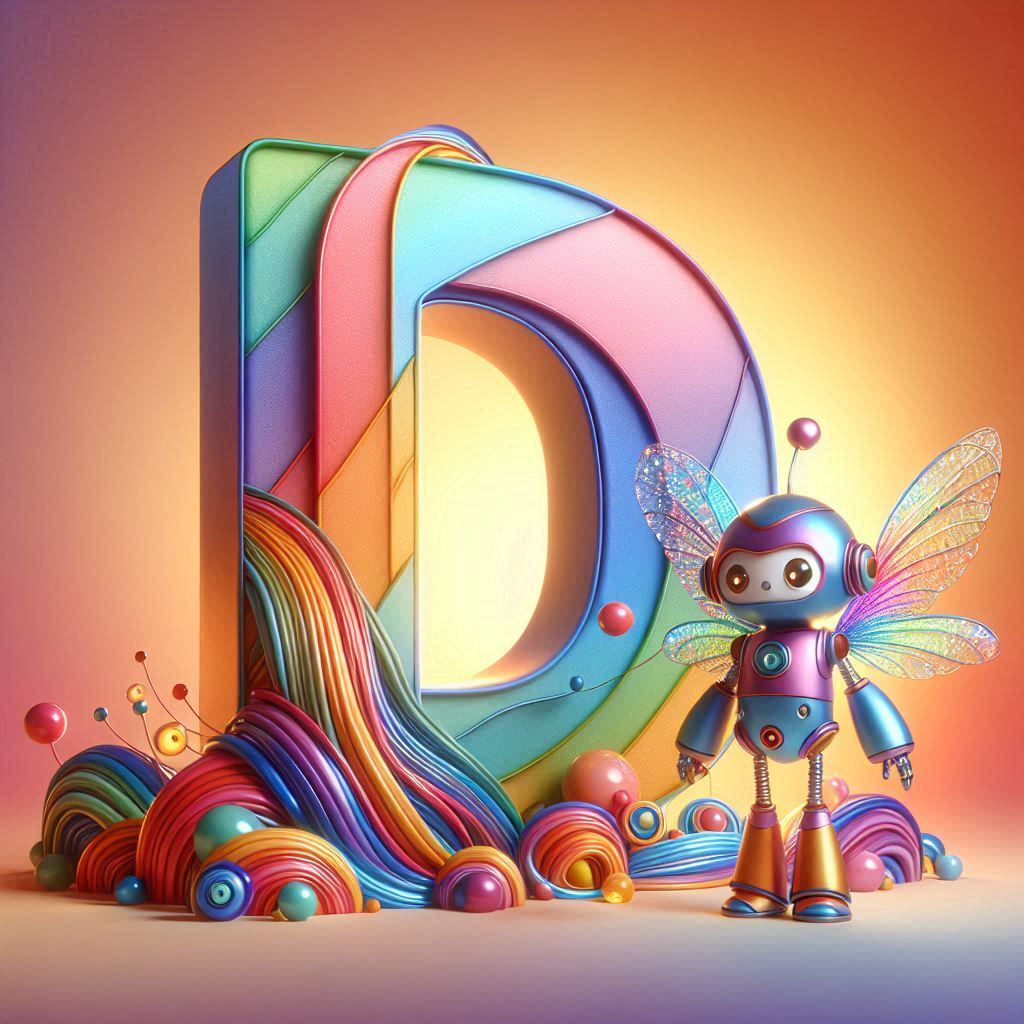 Fairy robot 3 — letter D