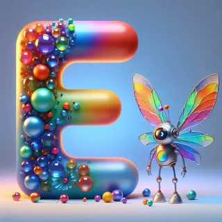Fairy robot 3 — letter E