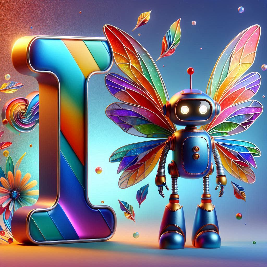 Fairy robot 3 — letter I