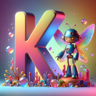 Fairy robot 3 — letter K