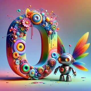 Fairy robot 3 — letter O