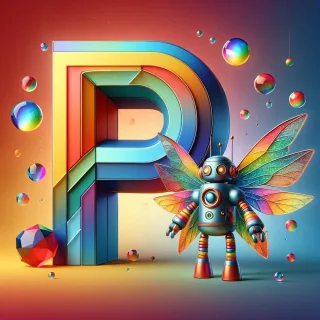 Fairy robot 3 — letter P