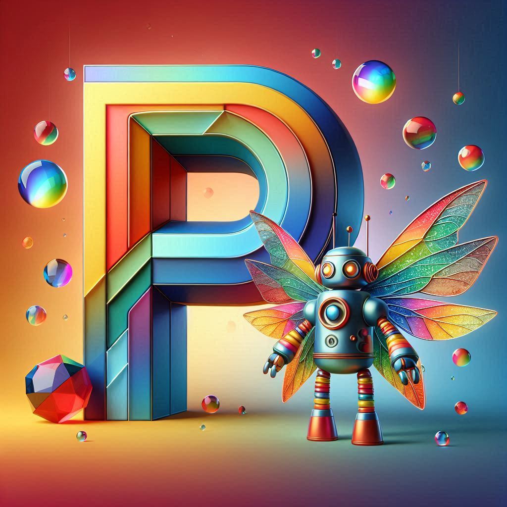 Fairy robot 3 — letter P