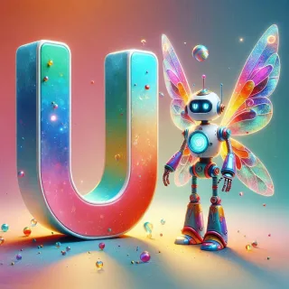 Fairy robot 3 — letter U