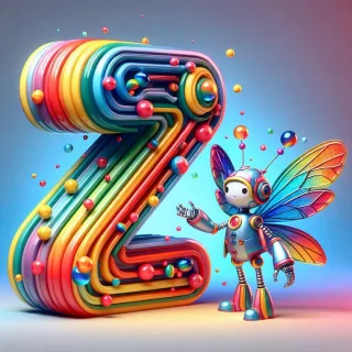 Fairy robot 3 — letter Z (variant 2)
