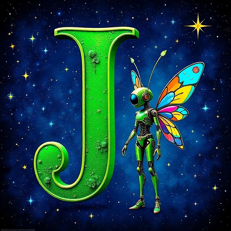 Fairy robot — letter J