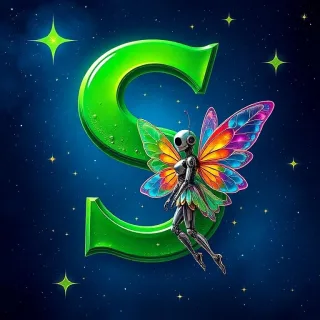 Fairy robot — letter S