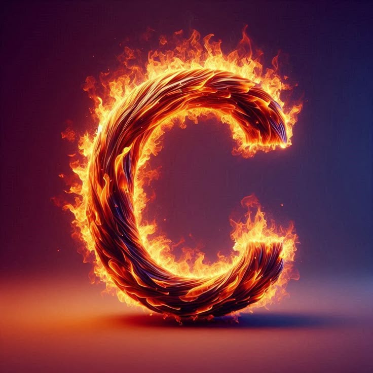 Fire — letter C (variant 2)