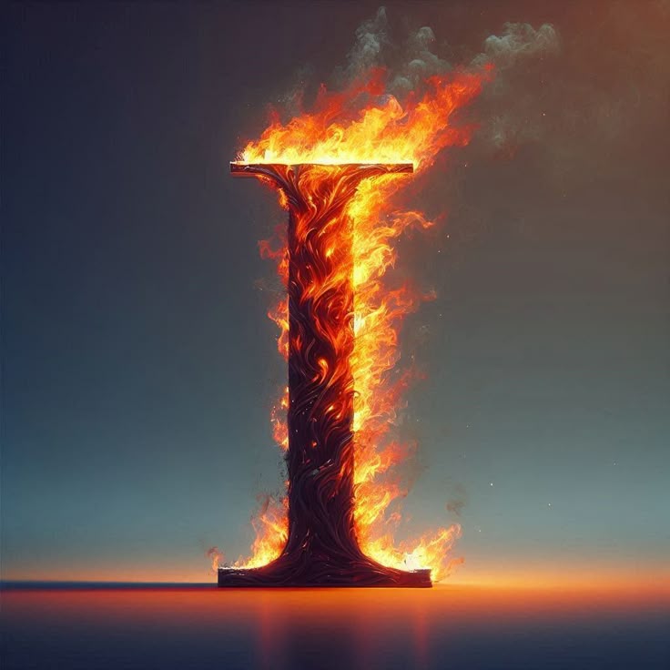 Fire — letter I (variant 2)