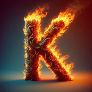 Fire — letter K