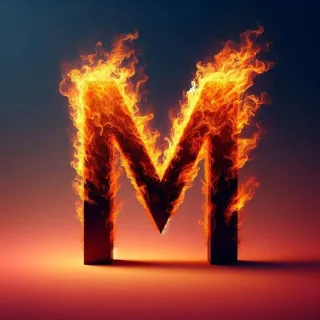 Fire — letter M