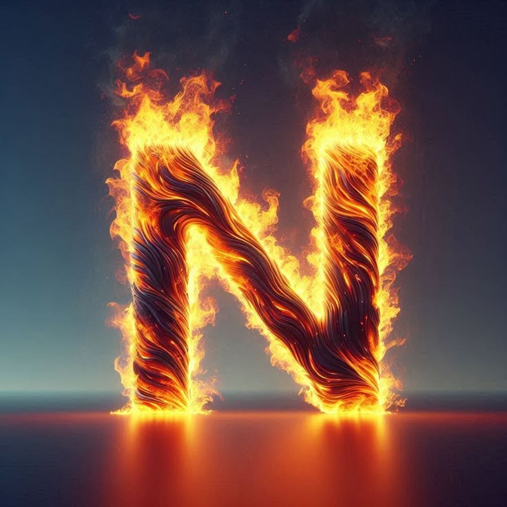 Fire — letter N