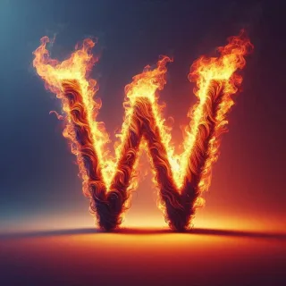 Fire — letter W
