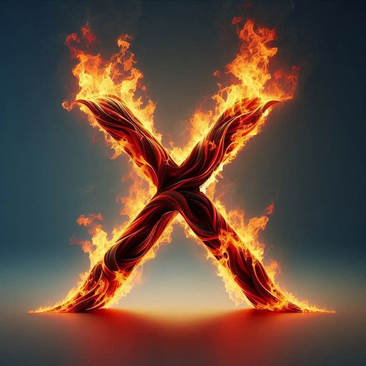 Fire — letter X