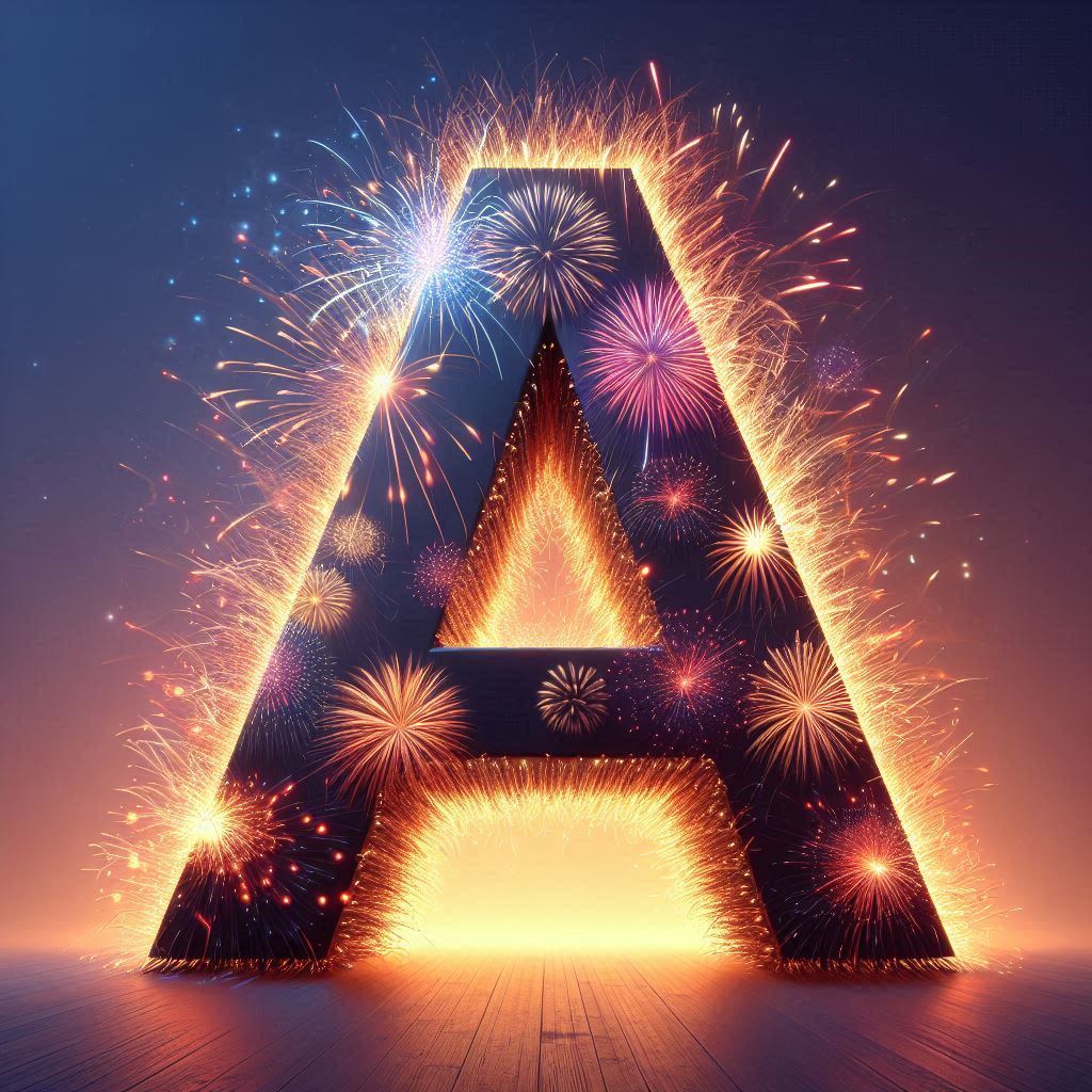 Fireworks 2 — letter A