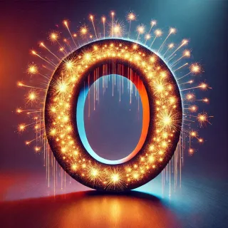 Fireworks 2 — letter O