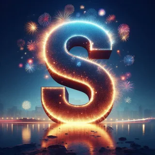 Fireworks 2 — letter S (variant 2)