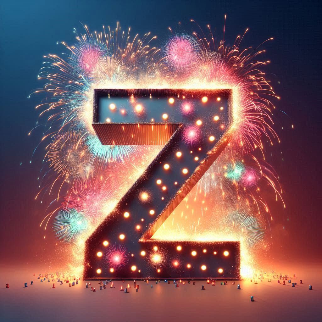 Fireworks 2 — letter Z