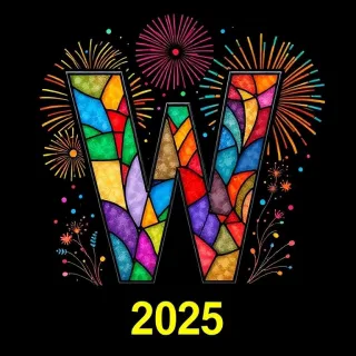 Fireworks 3 — letter W