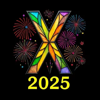 Fireworks 3 — letter X