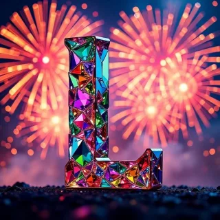Fireworks — letter L