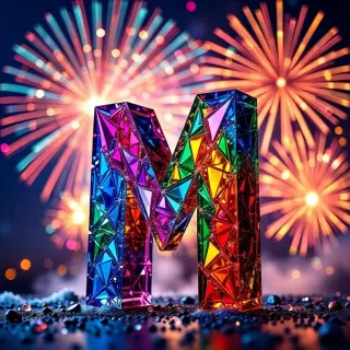 Fireworks — letter M