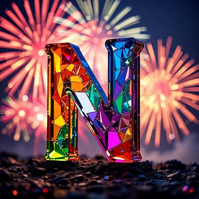 Fireworks — letter N
