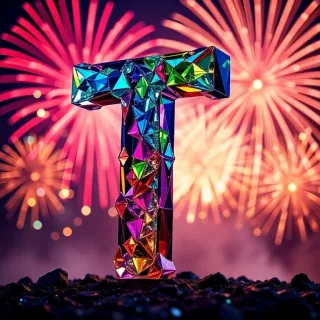 Fireworks — letter T