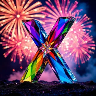 Fireworks — letter X