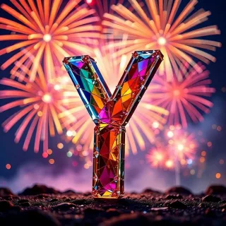 Fireworks — letter Y