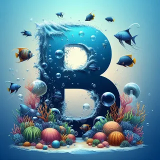 Fish 2 — letter B