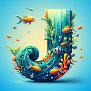 Fish 2 — letter J