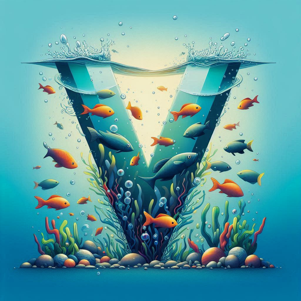 Fish 2 — letter V