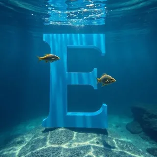 Fish — letter E